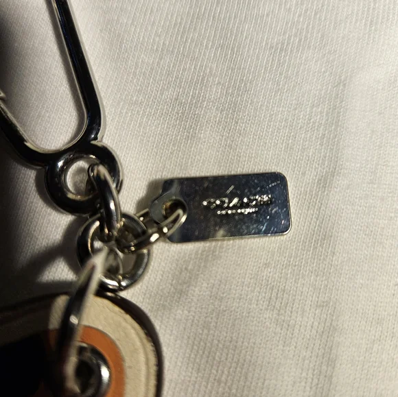 Coach Mushroom Leather Keychain Hangtag Charm - Picture 3 of 5
